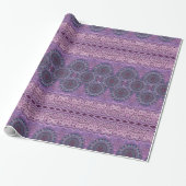 Papier Cadeau Style Boho pourpre (Déroulé)