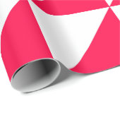 Papier Cadeau Style classique de Noël Modèle blanc rouge (Coin rond)