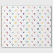 Papier Cadeau Style Coeur mignon 2 (Plat)