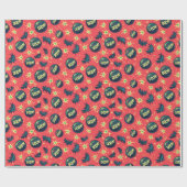 Papier Cadeau Style Comic Coloré Populaire (Plat)