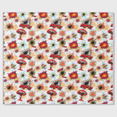 Papier Cadeau Style Comic Coloré Populaire (Plat)