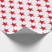 Papier Cadeau Style Cool d'origine Blanc Red Star motif (Coin)