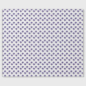 Papier Cadeau Style d'art de doodle de fleur violette abstraite (Plat)