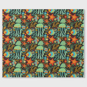 Papier Cadeau Style de dessin animé Aquatic Life (Plat)