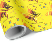 Papier Cadeau Style de l'amant papillon (Coin rond)