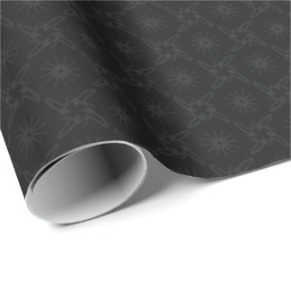 Papier Cadeau Style de luxe Motif noir & gris