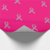 Papier Cadeau Style de Parties scintillant courbée Chrome Pink R (Coin)