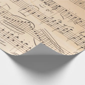 Papier Cadeau Style de partition antique 1 (Coin)