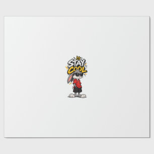 Papier Cadeau Style de rue lapin graphique Restez cool – Urba dr