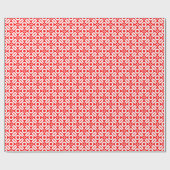 Papier Cadeau Style de surface composée Motif 02 - Blanc sur rou (Plat)