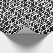 Papier Cadeau Style de surface composée Motif 02 - Noir sur blan (Coin)