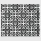 Papier Cadeau Style de surface composée Motif 02 - Noir sur blan (Plat)