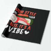 Papier Cadeau Style de sushi plus qu'une bouchée (Déroulé)