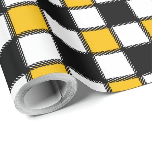 Papier Cadeau Style de tableau d'échecs (Coin rond)