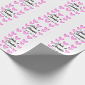 Papier Cadeau style de texte simple et blanc mariage (Coin)