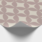 Papier Cadeau Style Dusty Mauve géométrique Formes Motif Chic (Coin)