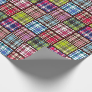 Papier Cadeau Style écossais de tissu du plaid de tartan de