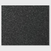 Papier Cadeau Style en pierre noir moderne - l'espace (Plat)
