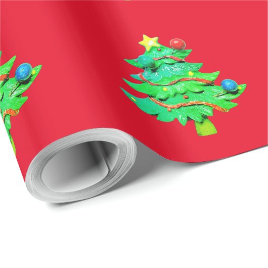 PAPIER CADEAU STYLE ET CONCEPTION DE NOËL (Coin rond)