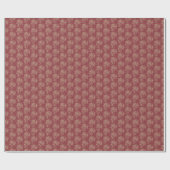 Papier Cadeau Style ethnique Flore Mini-imprimé Beige sur marron (Plat)