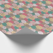 Papier Cadeau Style floral élégant. Fleur brillant (Coin)