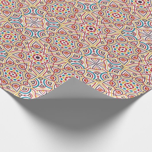 Papier Cadeau Style géométrique Étincelles Mariage métallique en (Coin)