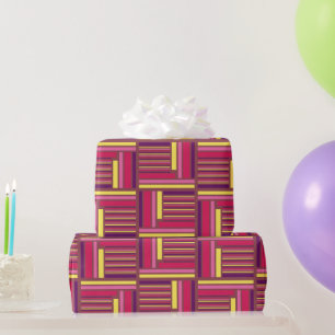 Papier Cadeau Style géométrique rétro
