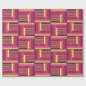 Papier Cadeau Style géométrique rétro (Plat)