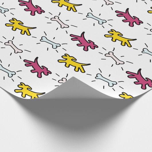 Papier Cadeau Style Graffiti pour os de chien Choisir l'habillag (Coin)