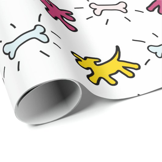 Papier Cadeau Style Graffiti pour os de chien Choisir l'habillag (Coin rond)