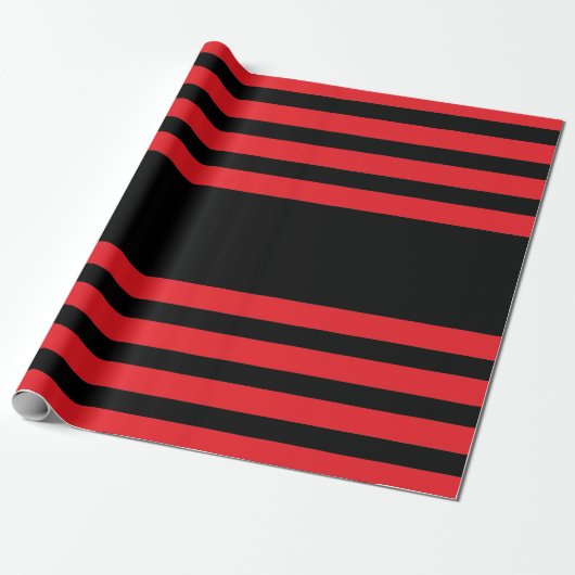 Papier Cadeau Style Idoma rouge et noir (Déroulé)