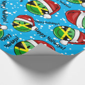 Papier Cadeau Style jamaïcain gai de Noël de drapeau (Coin)