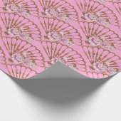 Papier Cadeau Style japonais fun et rose rose (Coin)