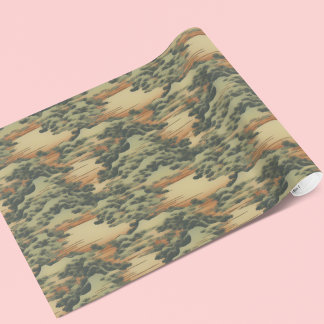 Papier Cadeau Style japonais Ukeiyoddim Art - Paysage japonais