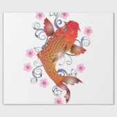 Papier Cadeau Style Koi (Plat)