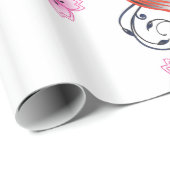 Papier Cadeau Style Koi (Coin rond)