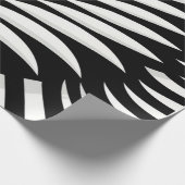 Papier Cadeau Style Leaf Zebra Stripes (Coin)