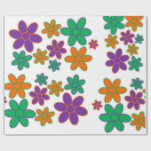 Papier Cadeau Style les années 70 super Super (Plat)