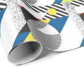 Papier Cadeau Style moderne rétro Design Arrière - plan (Coin rond)