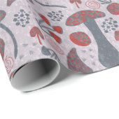 Papier Cadeau Style Motif d'automne unique (Coin rond)