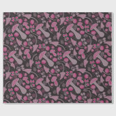 Papier Cadeau Style Motif d'automne unique (Plat)