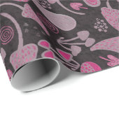 Papier Cadeau Style Motif d'automne unique (Coin rond)