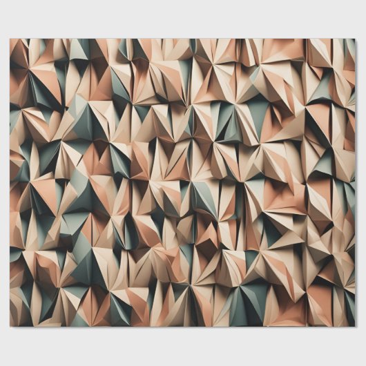 Papier Cadeau Style Origami (Plat)