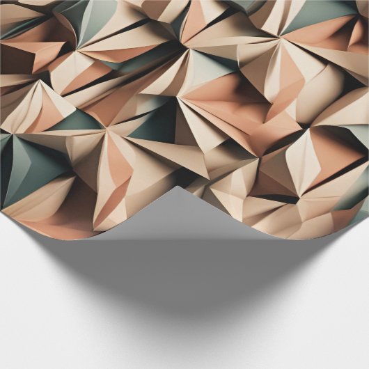 Papier Cadeau Style Origami (Coin)