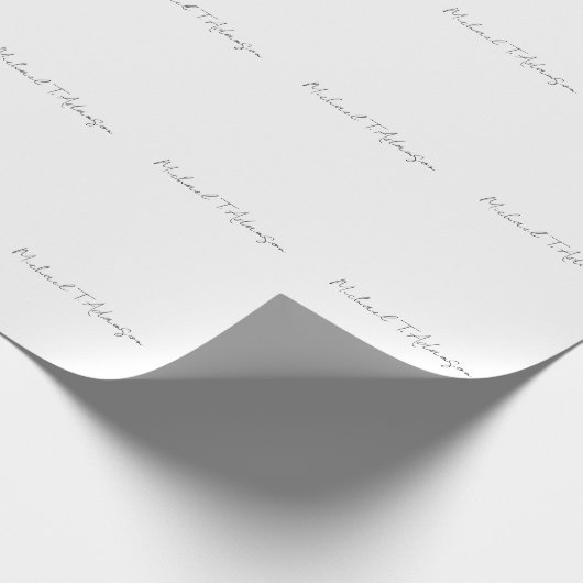 Papier Cadeau Style Rétro Élégant Plaque Simple Calligraphie Bla (Coin)