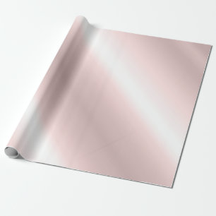 Papier Cadeau Style Rosegold Metallic Look Rose Or tendance
