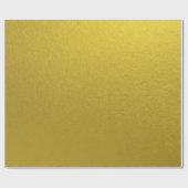 Papier Cadeau Style simple métal inspiré Jaune (Plat)