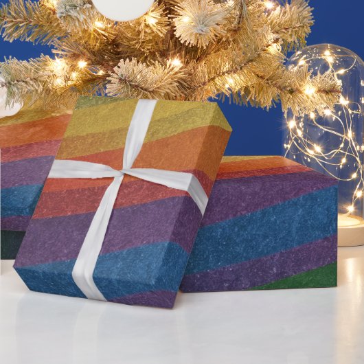 Papier Cadeau Style Simple Metallical Inspiré Rainbow (Vacances)