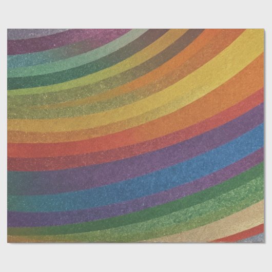Papier Cadeau Style Simple Metallical Inspiré Rainbow (Plat)