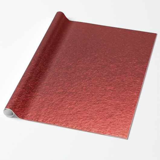 Papier Cadeau Style Simple Metallical Inspiré Rouge (Déroulé)